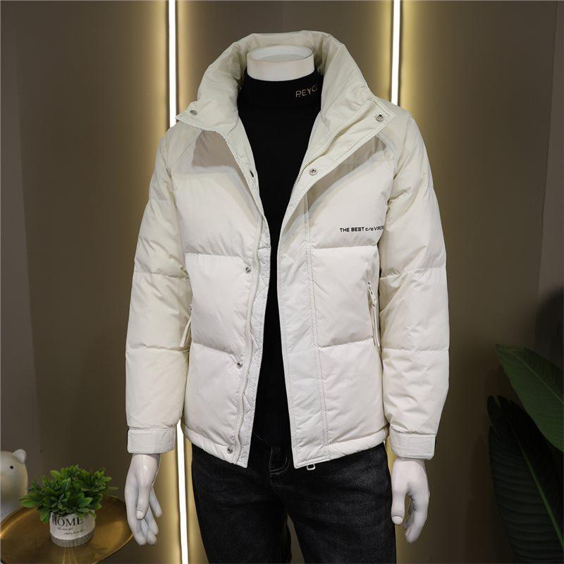 Winter new handsome thickened young casual men's light and versatile stand-up collar warm jacket