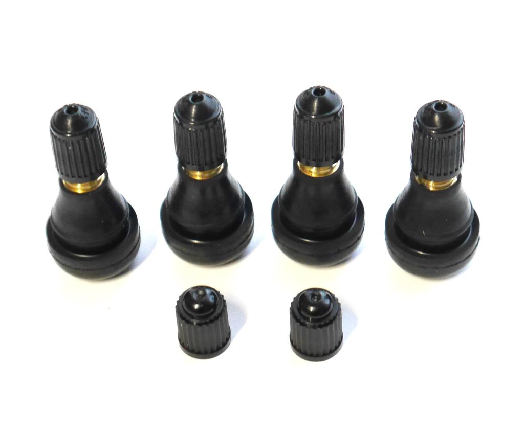 Taiheiyo Industry TR-412 CL Tubeless Valve for Motorcycles, Short Type, Cap with Seal, Set
