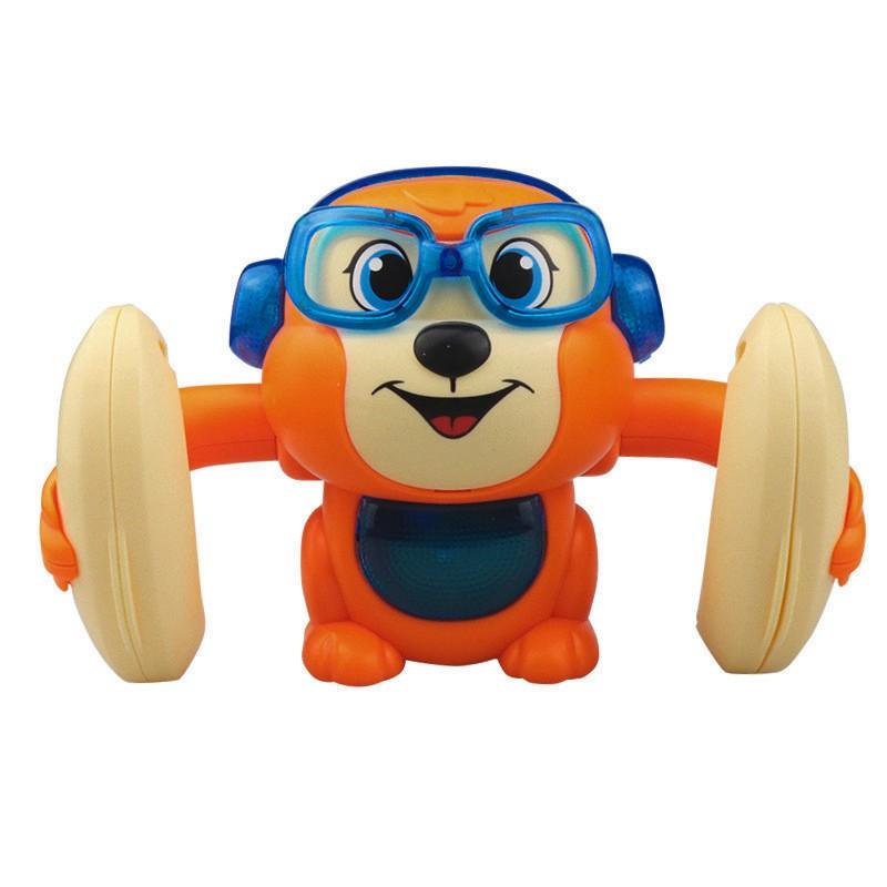 Electric Tumbling Monkey-kid Toys, Voice Control, Induction, Light and Music