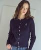 Cpgn Studio Cable Knit Crop Cardigan Navy