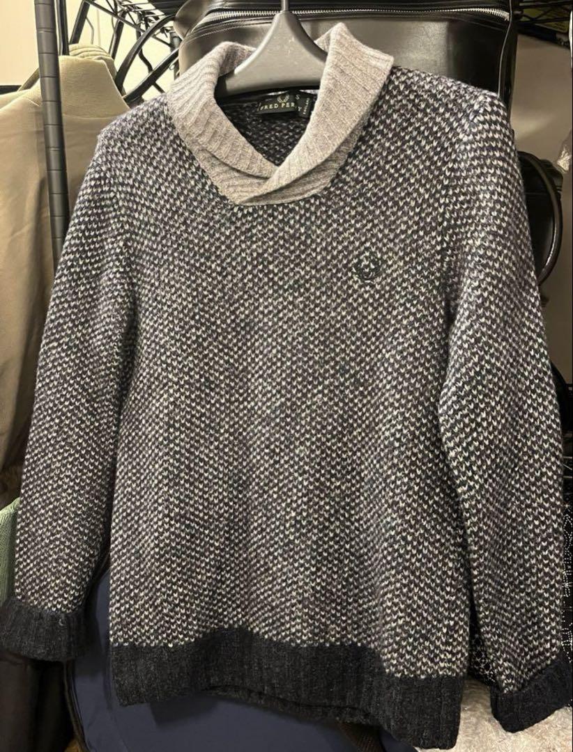 

[USED] Fred Perry Men s Knit Turtleneck, Size Small