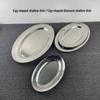 Stainless Steel Thickened Egg and Fish Tray for Canteen and BBQ