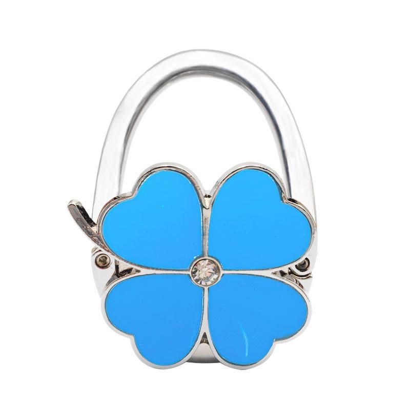 Four-Leaf Clover Enamel Handbag Hook - Zinc Alloy Hanger