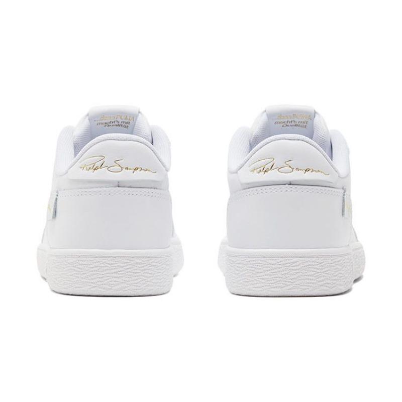 PUMA Ralph Sampson Mc Clean Unisex Low Skate Shoes White Gold 375368-01