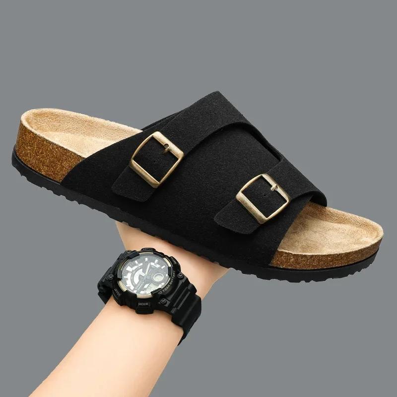 Crox Style Man Summer Slippers for Men Flat Sandals Men 2024 Men's Summer Shoes Sale Replica Brand Sandals Low Price Shoe Sandal