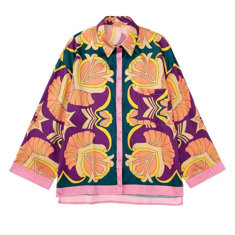 

Shangyin Leisure Suit Sleeve Shirt and Trousers Top XS