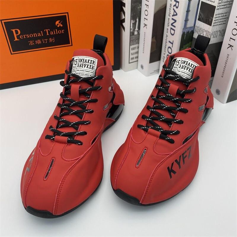 New Trendy Men Winter High -Top Thicken Warm Platform Non -Slip Sneakers Male Vulcanized Tennis Basketball Casual Sport Shoes