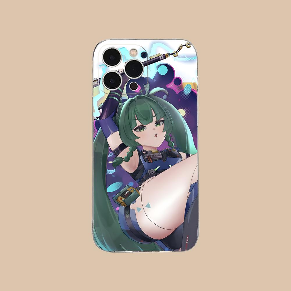 Zenless Zone Zero QingYi Phone Case for iPhone 17 16 15 14 13 12 11 X XR XS Air Pro Max Plus Mini Clear Colorful Cover Luxury
