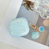 For AirPods 4 Protective Case TPU Earphone Cover with Pearl and Seashell-Shaped Charm
