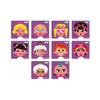 Jeu éducatif magnétique janod magnéti'book crazy faces fille - 55 magnets - dès 3 ans