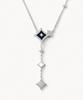 Lola Rose Starry Blue Sandstone Chain Silver Necklace
