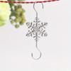 Creative Christmas Snowflake Hooks Christmas Tree Snowflake Decorations Home Storage Gold And Silver Snowflake Hooks