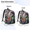 Fashion Demon Slayer Backpack shounen manga Mochilas Super Quality High School Zipper Closure Rucksack