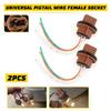 Pigtail Wire 1156 Female Socket 7443 Two Harness Front Turn Signal Plug AUXITO