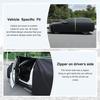 Universal SUV Car Cover for Toyota RAV4 1994-2026, Waterproof Oxford with Zipper & Reflective Strips