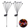 2Pcs LED Solar Scary Eyeball Swaying Lights Realistic 3D Design