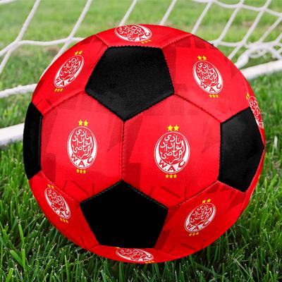 SIZE 5 Wydad AC Soccer Ball Colorful All Ages Machine Stitched PVC Competition Ready Durable High-Bounce