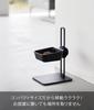 Yamazaki Pet Food Bowl W14 x x Nooks Suitable for pet food and water Dishwasher and microwave (Yamazaki Industries) Height-Adjustable Stand, Black.