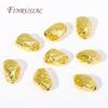18K Gold Plated Metal Beads For Jewelry Making,Irregular Bracelet Necklace Spacer Beads,Bulk Jewellery Making Beads