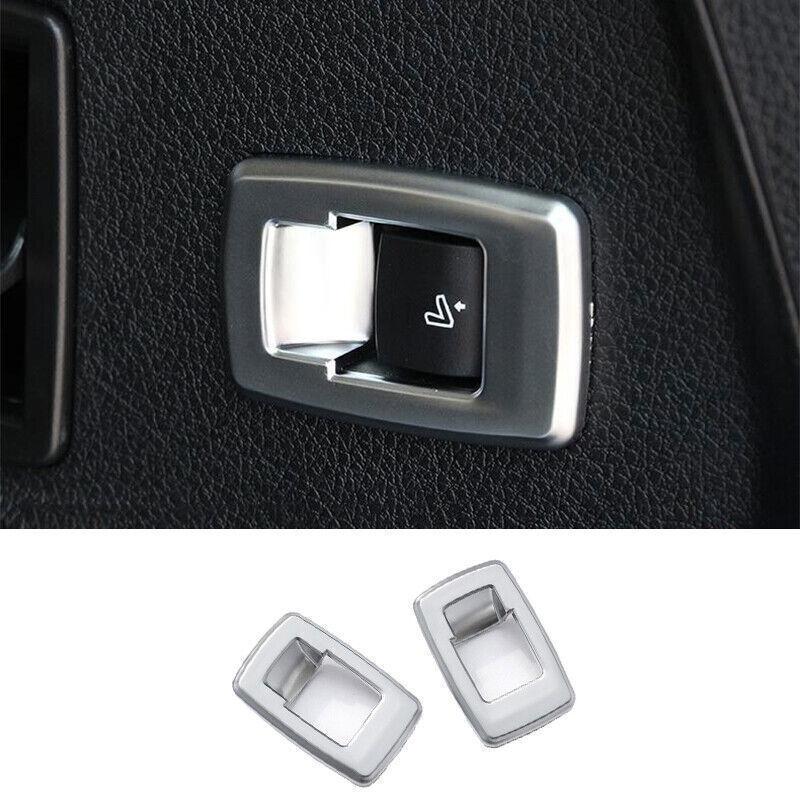 Matte Silver Rear Seat Memory Switch Frame For BMW 2 Series Touring 2015-