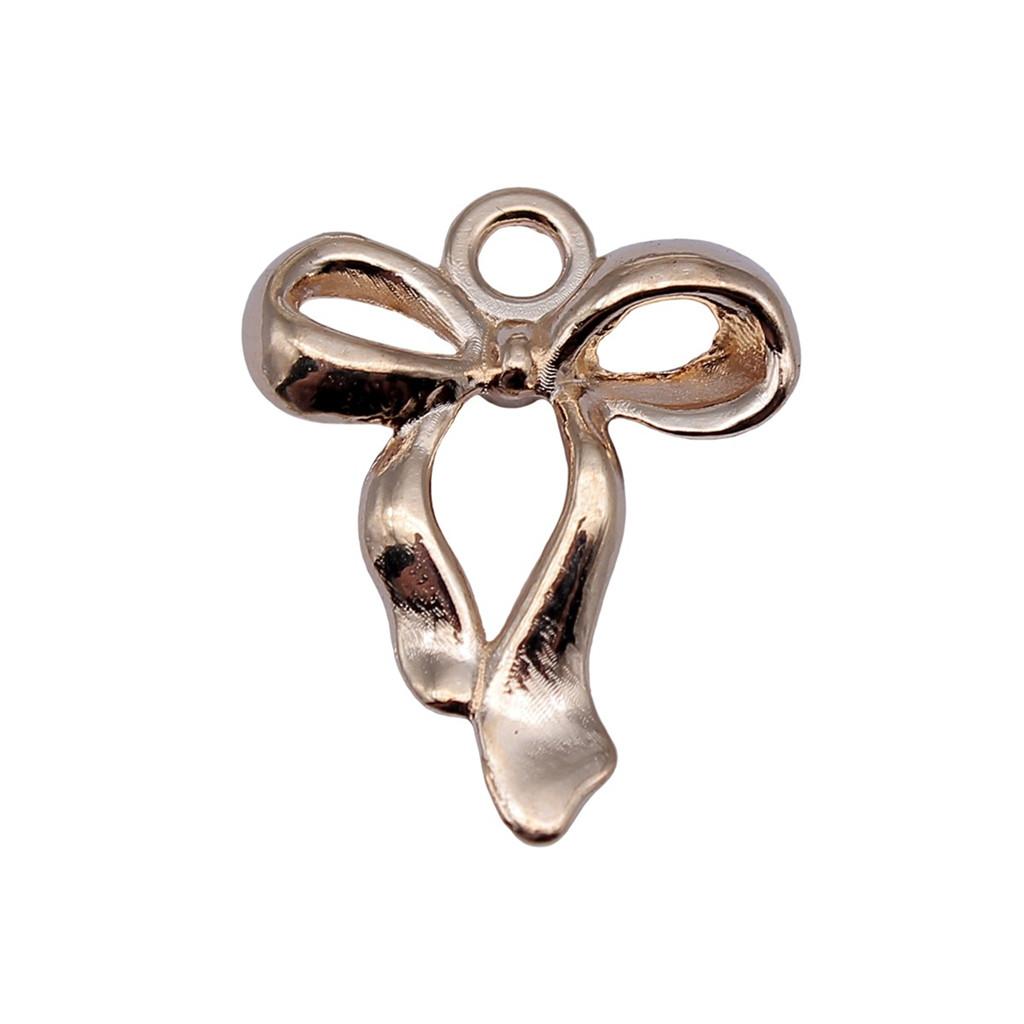 Pendants Bow With Crown Charms For Princess Themed Jewelry Making Alloy