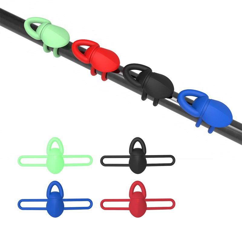 Fishing Bait Hook Fixer High Elasticity Silicone 5Pcs/Bag Fadeless Lightweight for Long Term Fishing Gear Storage