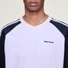 adidas Originals X Wales Bonner Striped Spliced Sports Short Sleeve T-Shirt Women Tops KD0337