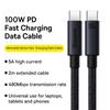 Baseus 100W USB C zu Typ C Kabel für 15 Plus Pro Max PD Schnellladekabel Datenkabel für Macbook Samsung