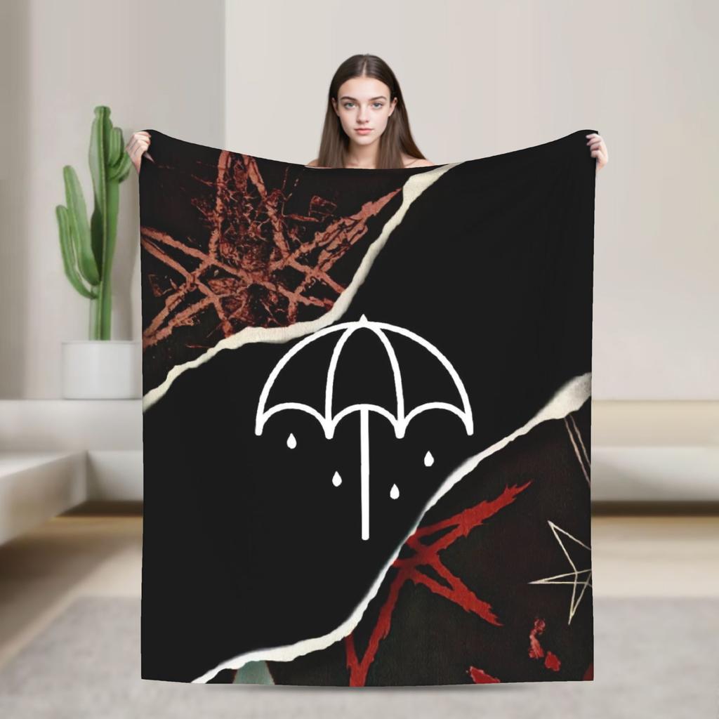 BMTH Bring Me The Horizon Blanket  Travel Office Plush Bedding Throws Street Trend Couch Bed Flannel Bedspread Sofa Bed Cover