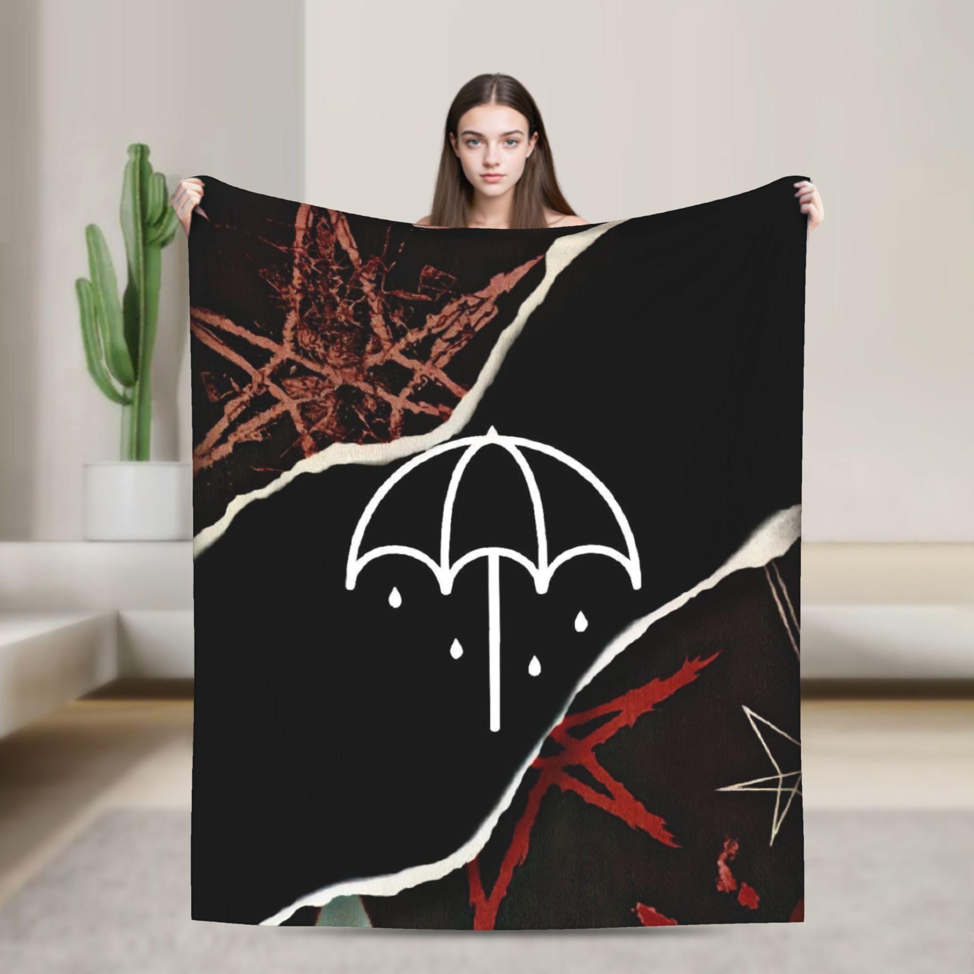 

BMTH Bring Me The Horizon Blanket Travel Office Flannel Throw Blanket For Living Room Super Soft Design Quality Bedspread 30x40in