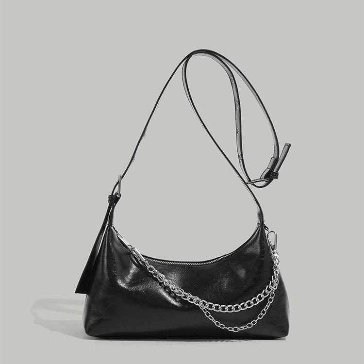 2025 New Niche Design Chain Shoulder Bag, Fashionable and Versatile, High-end Simple Commuting Handbag, Trendy Crossbody Bag