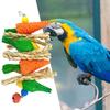 Παιχνίδι Bird Chew ανθεκτικό στο δάγκωμα φυσικά υλικά με αξεσουάρ κλουβιού παιχνιδιών κρεμαστών παπαγάλων πουλιών σε σχήμα καρότου