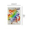 Anime Cards Set Gold Foil Cards Cartoon Game Cards