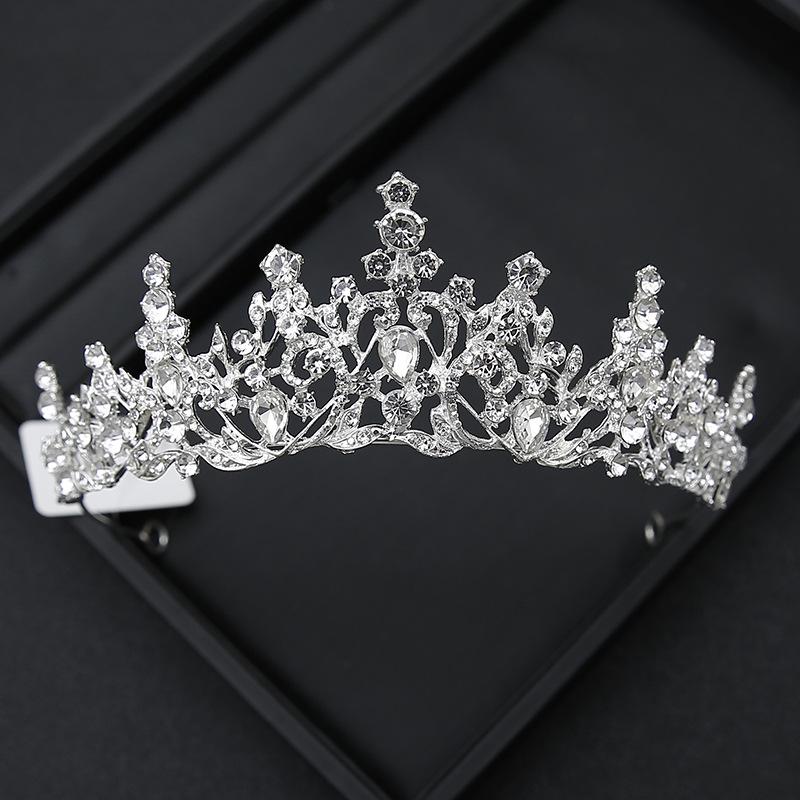 Crown Tiara Bride  Rhinestone Crown  Wedding Dress  Adult Ceremony Birthday  Princess Hair Accessories  Children