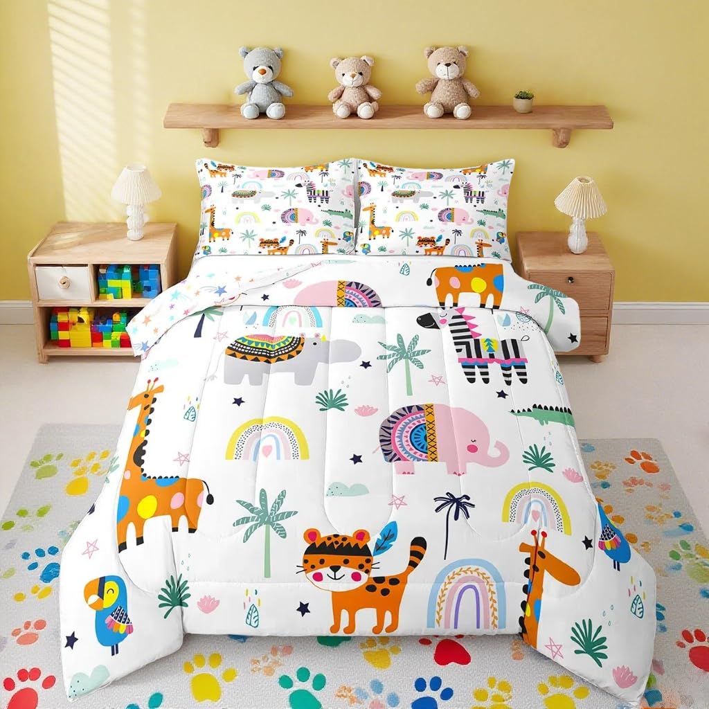 Feelyou Boys Race Car Twin Size Bedding Set Kids Racing Car Comforter Extreme Sports Comforter Set for Teens Cool Car Comforter Car Room Dec