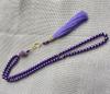 99 Glass Imitation Pearl Tassel Prayer Beads Bracelet Charms, Middle Eastern Design, 6mm Size