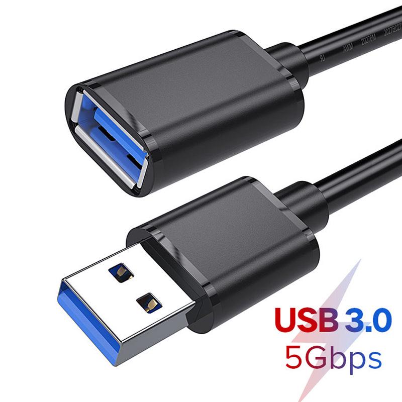 USB 3.0 Extension Cable for Computer Connection (Available in 1m, 2m, 3m) - Ideal for Keyboard, Mouse, and U Disk.