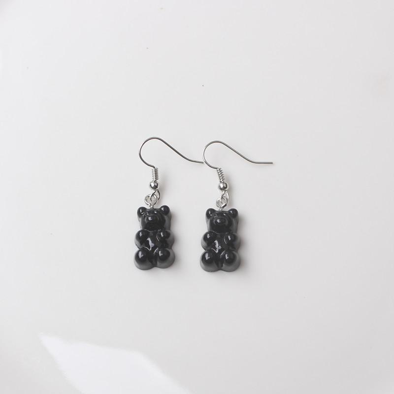 Cute Acrylic Pendants Hook Earrings Sequins Beer Bottle Women Dangle Earrings Korean Fashion Bear Small Earrings Pendientes