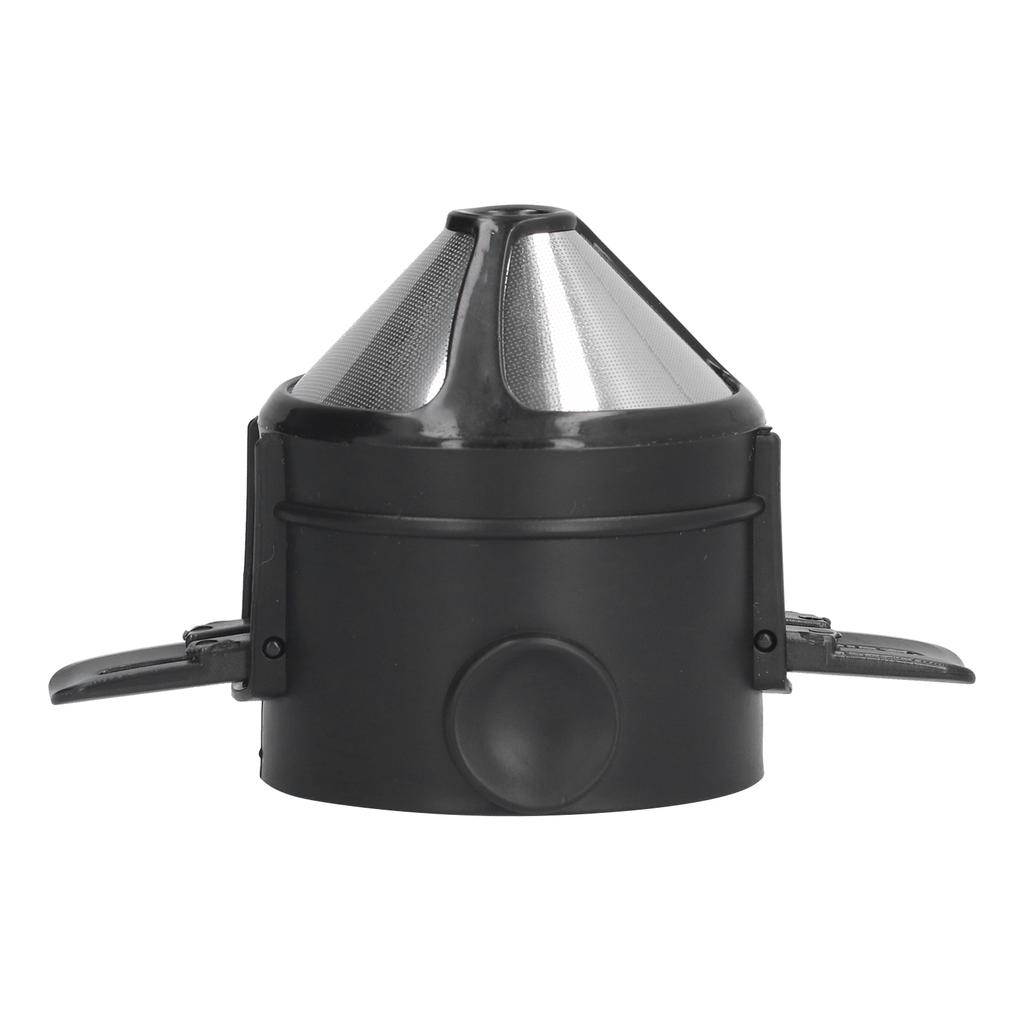 Kegelförmiger Kaffeefilter Edelstahl Faltbar 2-lagiger Kaffeetropfer Werkzeug für Heim- und Bürogebrauch