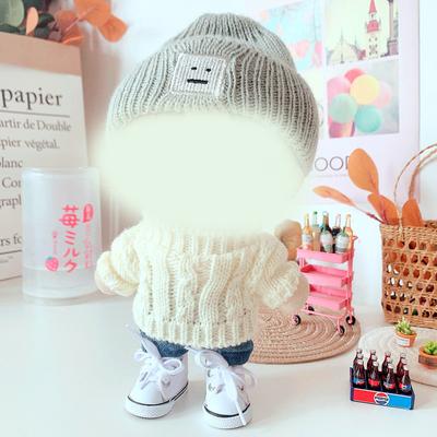 Puppenkleidung Zubehör für 20 cm große Idol-Puppen, Plüschtiere, Brillen, Pullover, Schuhe
