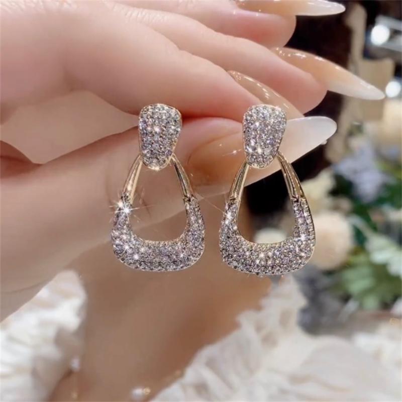 Fashion Korean zircon Dangle Earrings  for Women Girl Gift Jewelry Wholesale