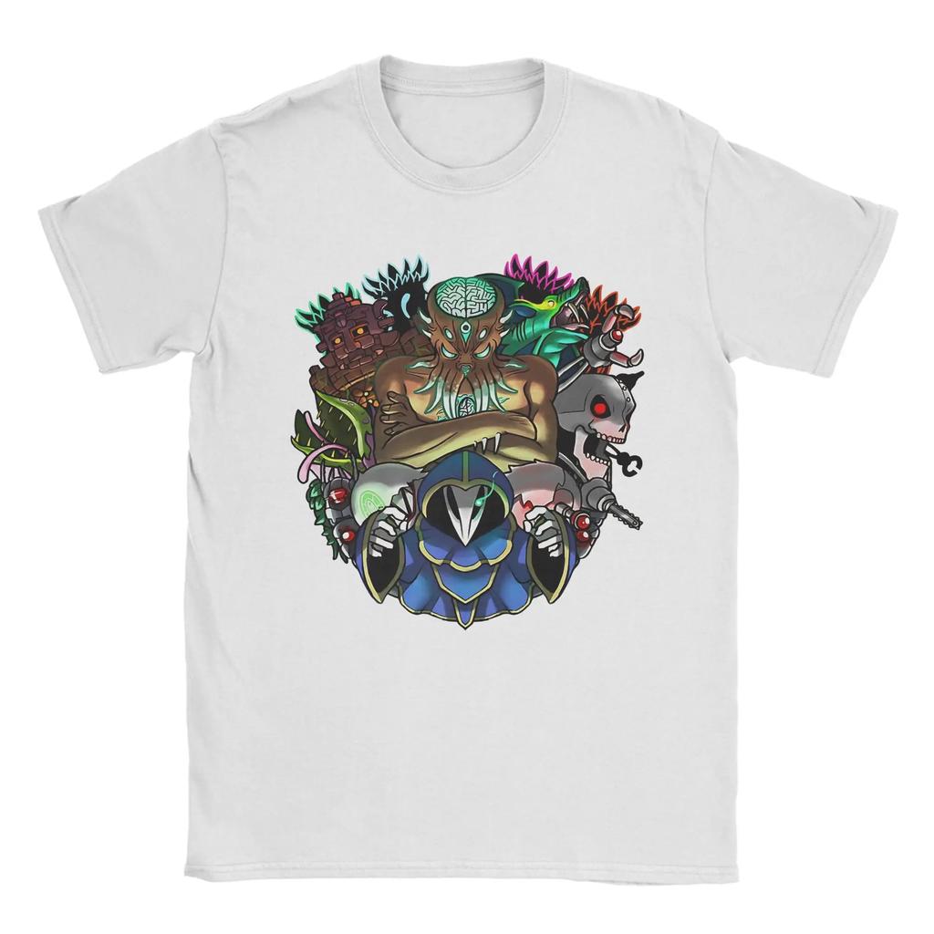 Herren Terraria Spiel T-Shirt Reines Baumwollkleidung Lustige Kurzarm Rundhals T-Shirts Bedruckte T-Shirts