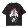 Megumi Fushiguro JJK Anime Washed T Shirt Streetwear Hip Hop TShirt JJujutsu KKaisen Tee Shirt Unisex Women Cotton Harajuku