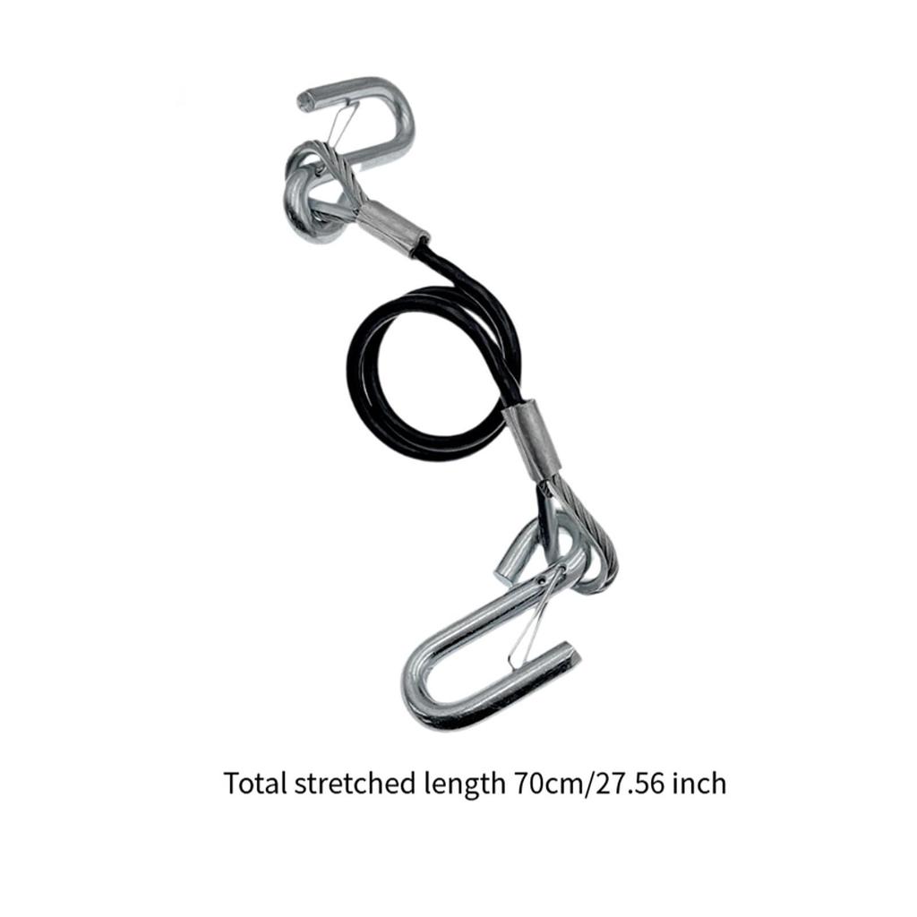 Tow Strap with Hook Towing Strap Recovery Rope Heavy Duty Extension Trailer Rope AntiSlip Auto Accessory Trailer Safety Cable
