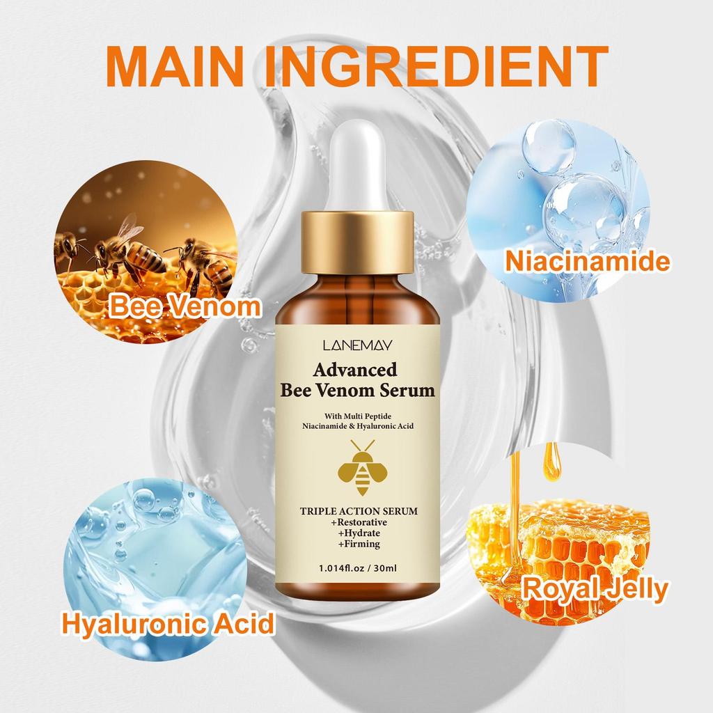 Bee Venom Serum-Hydrating & Firming Make Skin More Confident And Beautiful-Suitable for all Skin Types, 30ml