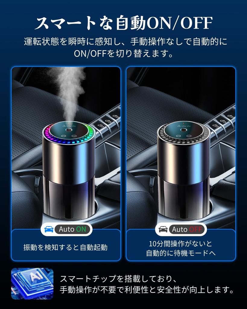 Car Aroma , Car , 5.3 fl oz (160 ml), Large Capacity, Ultrasonic