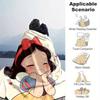 1pc, Cute Snow White Cozy Flannel Throw Blanket Perfect Gift for Bedroom, Living Room, Travel, Camping, Car