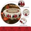 1 Piece Of Christmas Round And Rectangular Tablecloths Available In Various Sizes, Rural Farmhouse Christmas Tree And Exquisite Decorations Printed Pa