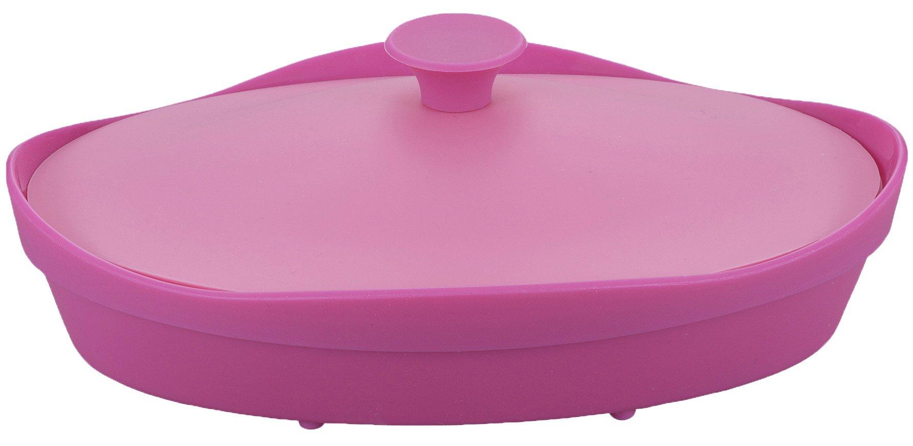 

CB JAPAN Silicone Steamer, Pink, Oval, Microwave Cooking, Fleur