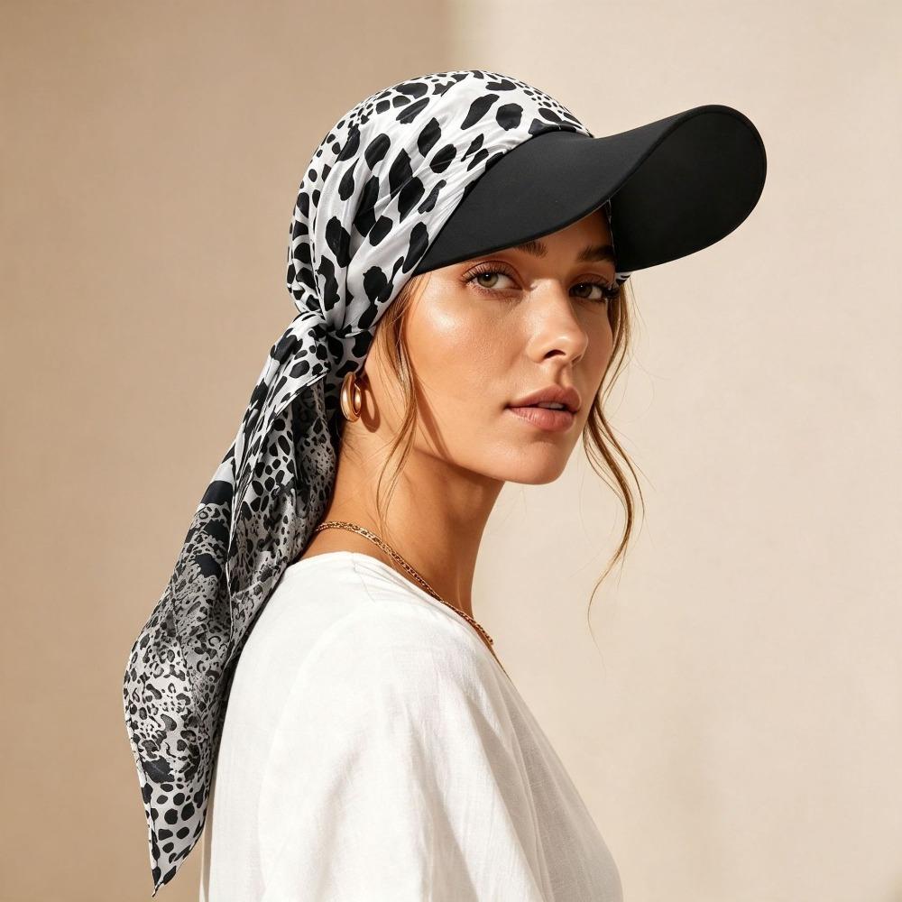 Breathable Bandana Cap Sun Visor Brim Headwrap Portable Sun Visor Scarf  Outdoor